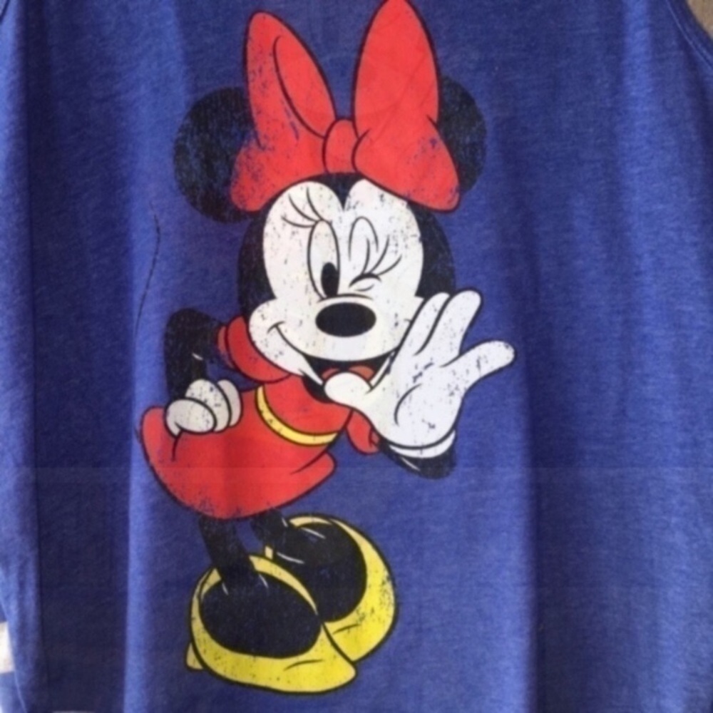 Minnie Mouse Blue Striped Tank - Picture 2 of 5